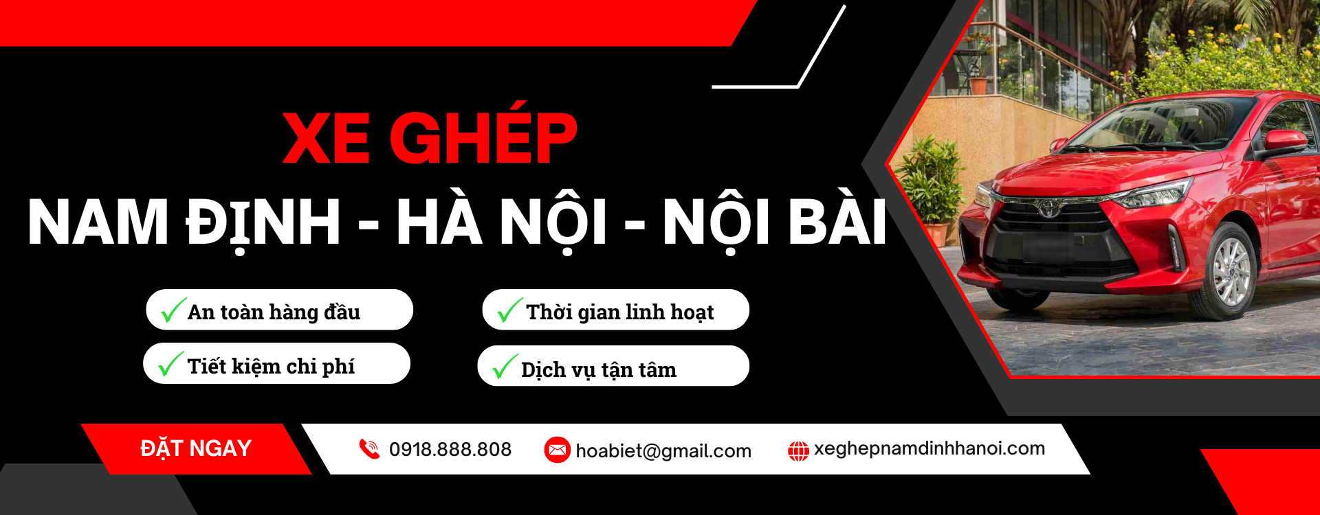 Xe ghép nam định hà nội nội bài